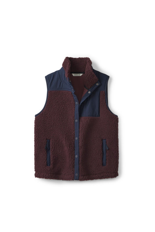 Mad River Snap Vest - RAISIN/DARK NAVY