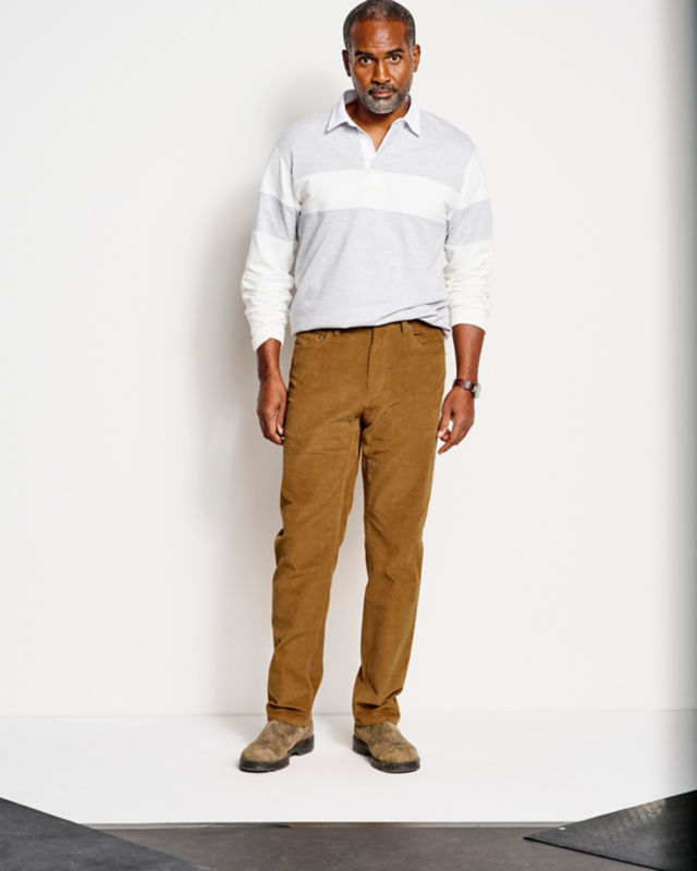 1856 Stretch 5-Pocket Cords - DARK VICUNA