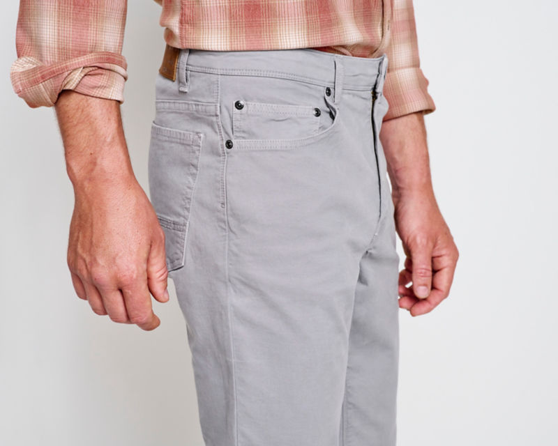 5-Pocket Stretch Twill Pants - TITANIUM image number 3