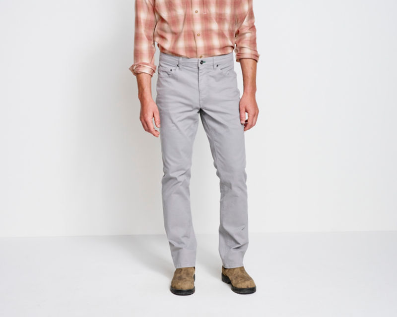 5-Pocket Stretch Twill Pants - TITANIUM image number 0