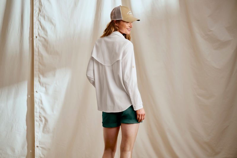 Women's Open Air Relaxed Sun Shirt - WHITE image number 4