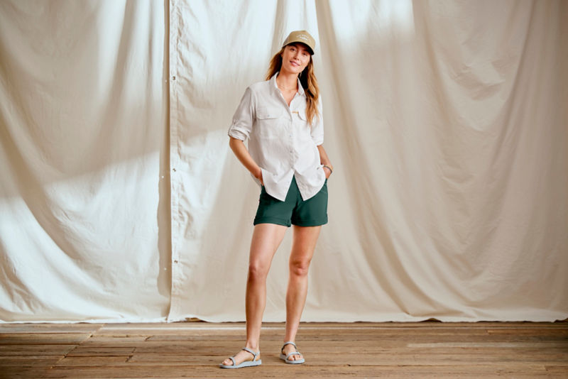 Women's Open Air Relaxed Sun Shirt - WHITE image number 5