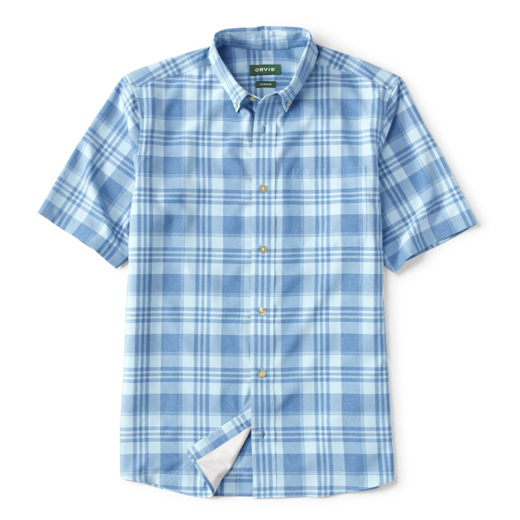 Out-Of-Office Comfort Stretch Short-Sleeved Shirt - NAVY/CLOUD BLUE image number 0