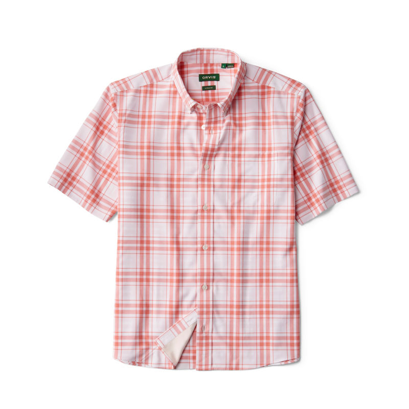 Ultralight Short-Sleeve Shirt - PAPAYA/WHITE