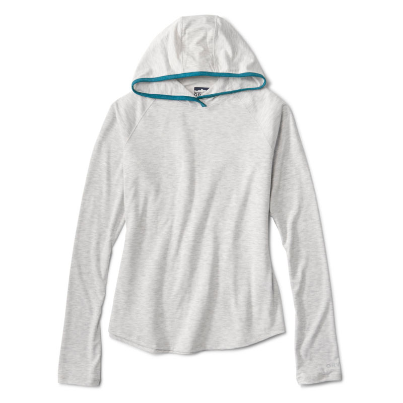 Women&rsquo;s DriCast&trade; Hoodie - PALE GRAY HEATHER/ BLUE LAGOON