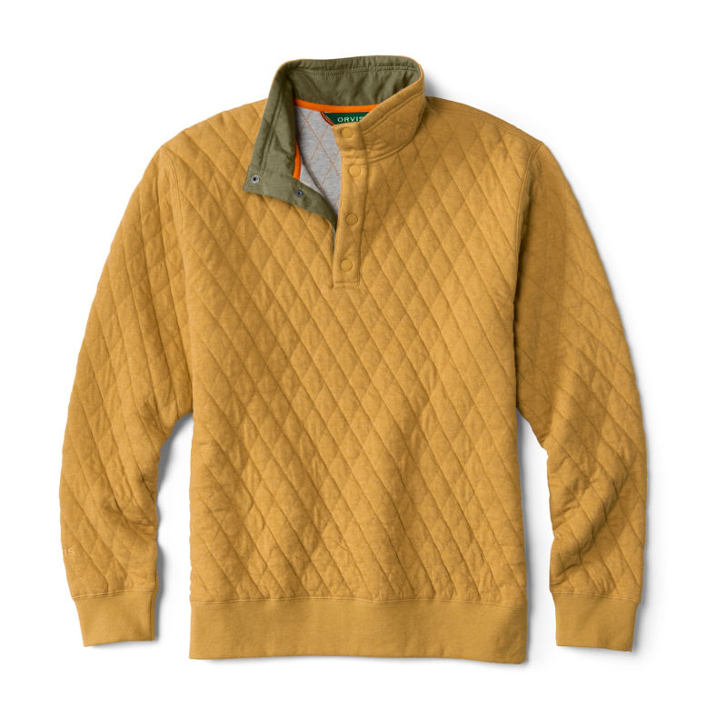 Outdoor Quilted 1/4-Snap Sweatshirt - PILSNER image number 0