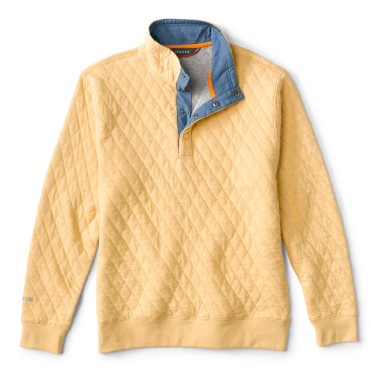 Outdoor Quilted Snap Sweatshirt - WHEAT