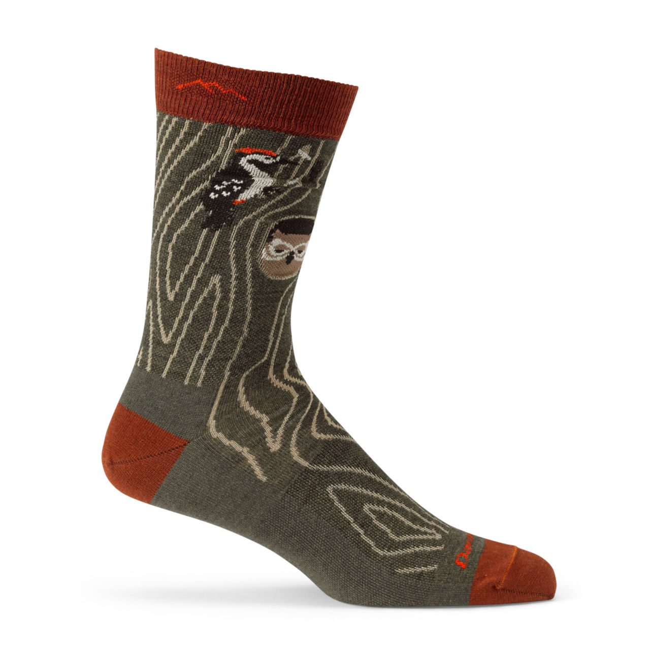 Darn Tough® Woody Crew Lightweight Socks - FOREST image number 0