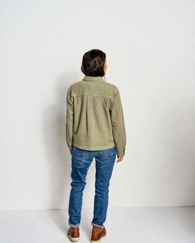 Garment-Dyed Shirt Jacket - DARK VICUNA image number 4