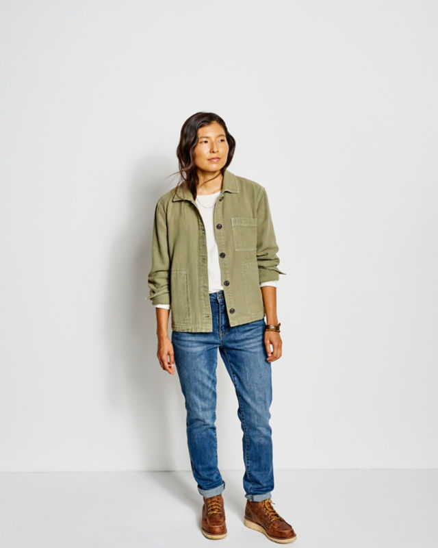 Garment-Dyed Shirt Jacket - DARK VICUNA image number 2