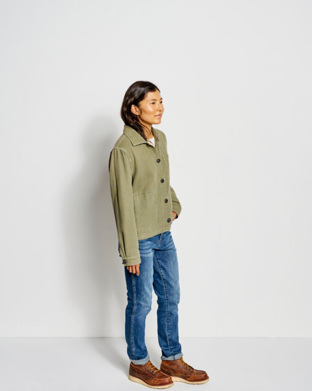 Garment-Dyed Shirt Jacket - DARK VICUNA image number 3