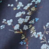 Washable Printed Silk Long-Sleeved Shirt - BLUE DOGWOOD