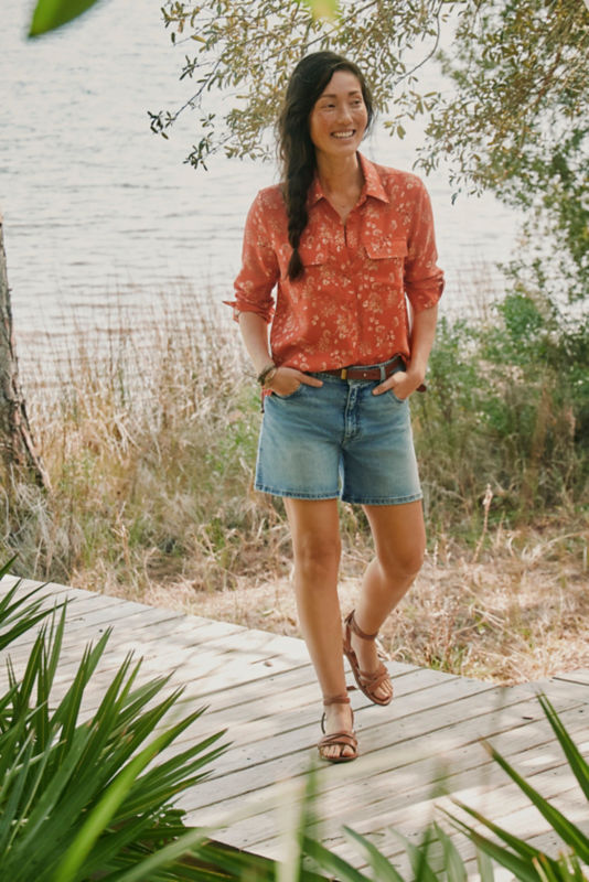 Kut from the Kloth&reg; Jane High-Rise 4.5" Shorts - PEACEFUL