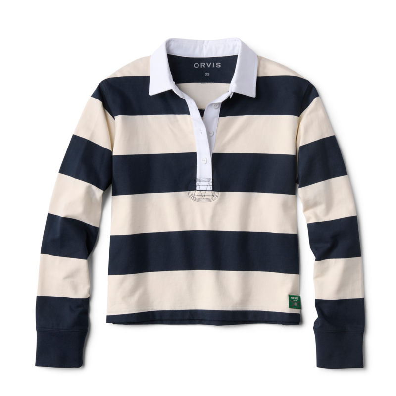 Maple Rugby Long-Sleeve Shirt - TRUE NAVY STRIPE