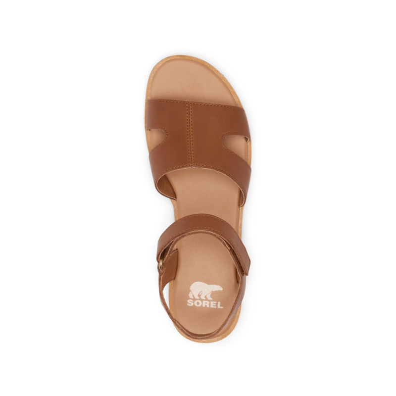 Sorel&reg; Ella III Ankle Strap Sandals - VELVET TAN image number 4
