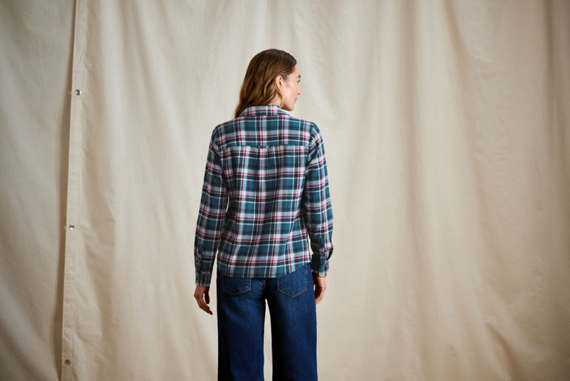 Lodge Flannel Shirt - BLUE LAGOON PLAID image number 4