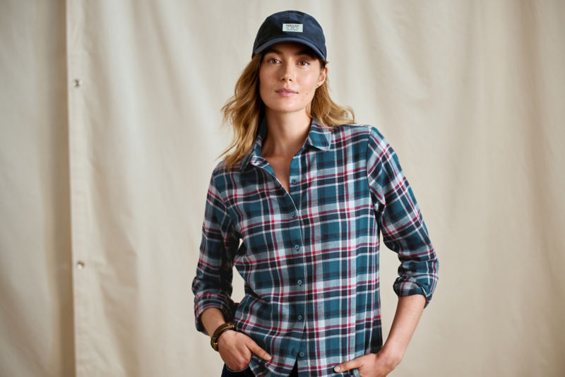 Lodge Flannel Shirt - BLUE LAGOON PLAID image number 0