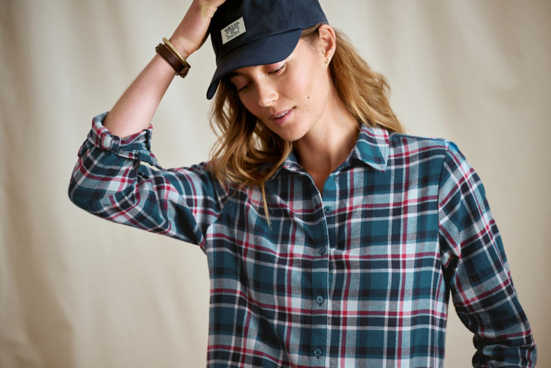 Lodge Flannel Shirt - BLUE LAGOON PLAID image number 1