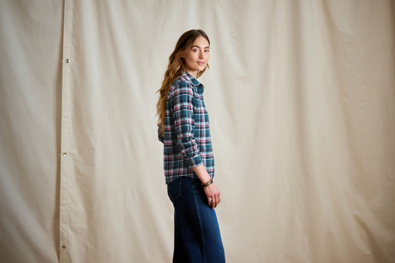 Lodge Flannel Shirt - BLUE LAGOON PLAID image number 3