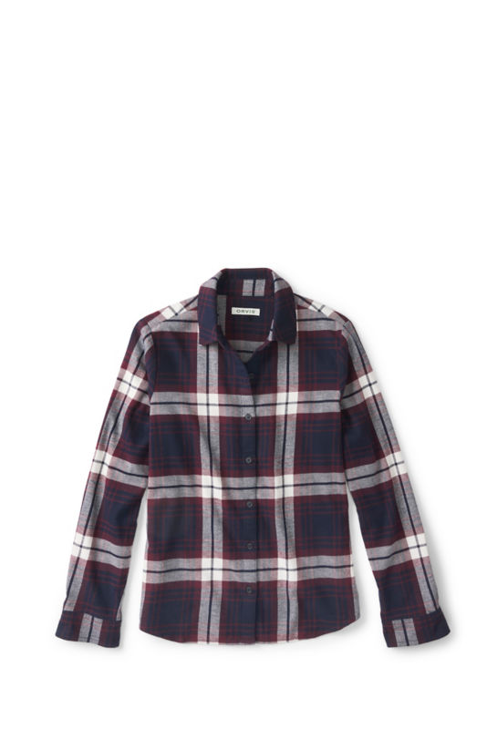 Lodge Flannel Shirt - NAVY RAISIN PLAID image number 4