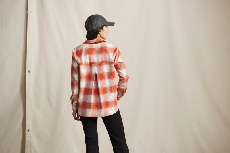 Perfect Flannel Boyfriend Shirt - RED SETTER/SNOW PLAID image number 2