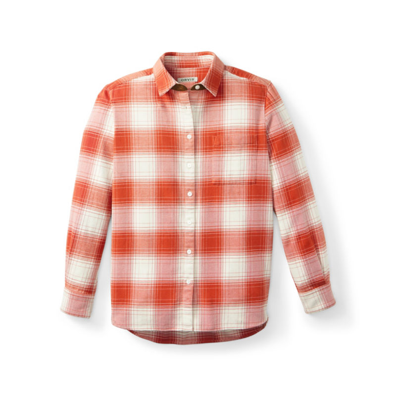 Perfect Flannel Boyfriend Shirt - RED SETTER/SNOW PLAID image number 4