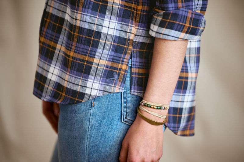 Perfect Flannel Boyfriend Shirt - MOUNTAIN DUSK PLAID image number 2