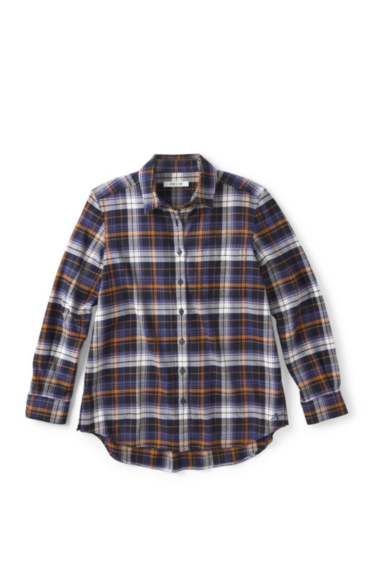 Perfect Flannel Boyfriend Shirt - MOUNTAIN DUSK PLAID image number 5