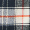 Perfect Flannel Boyfriend Shirt - STONE/NAVY PLAID