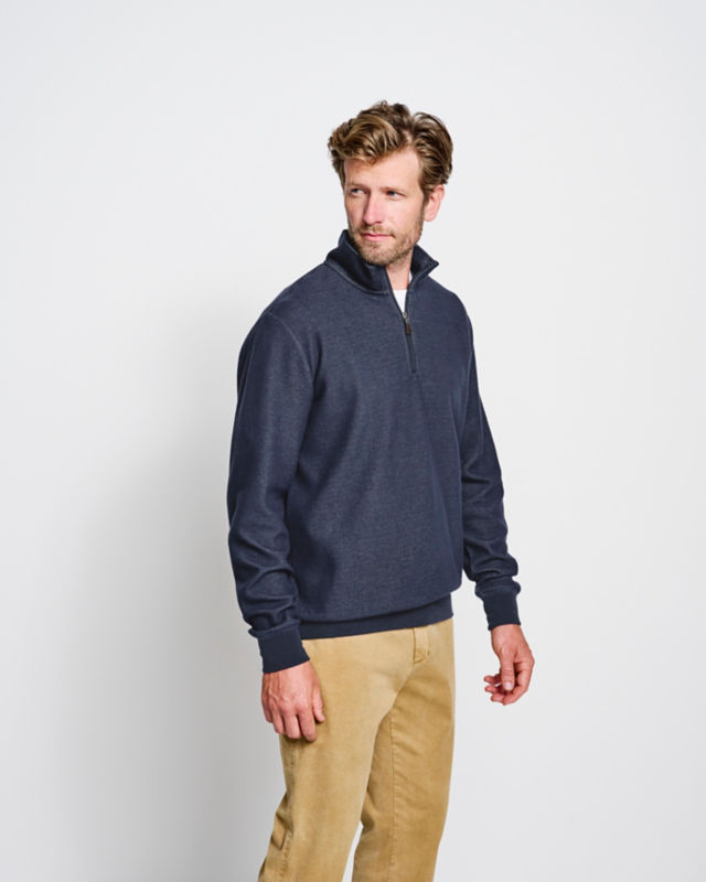 Softest French Rib 1/4-Zip Pullover - LIGHT GREY HEATHER image number 2