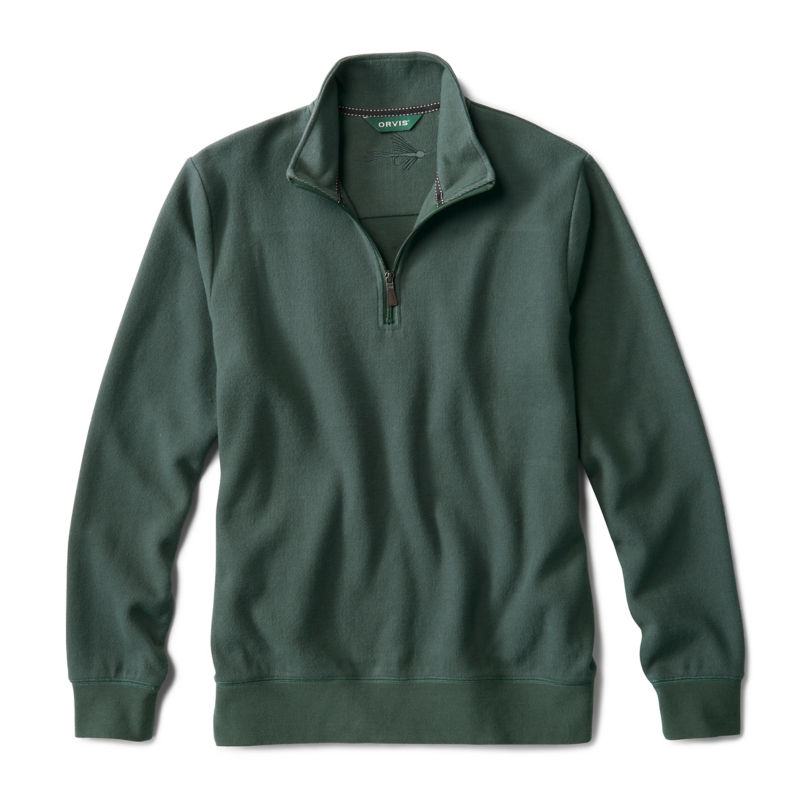 Softest French Rib 1/4-Zip Pullover - DARK PINE