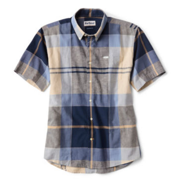 Barbour® Douglas Short-Sleeved Regular Fit Shirt - RIVER BLUE