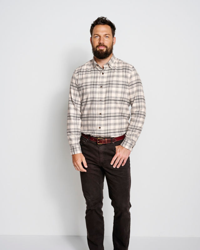 Lodge Flannel Long-Sleeved Shirt - SNOW