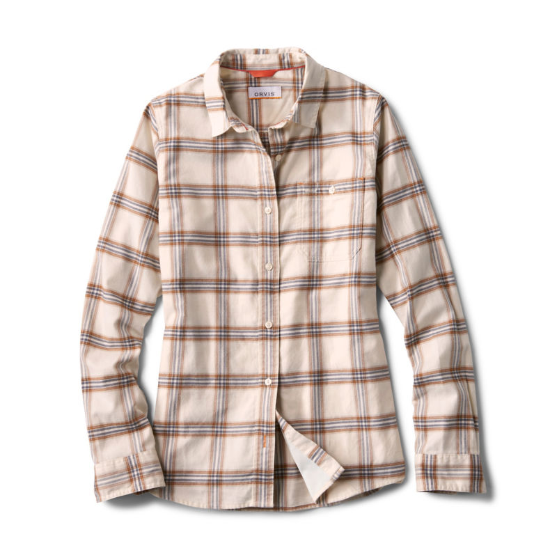 Flat Creek Flannel Work Shirt - SNOW MIX PLAID image number 5