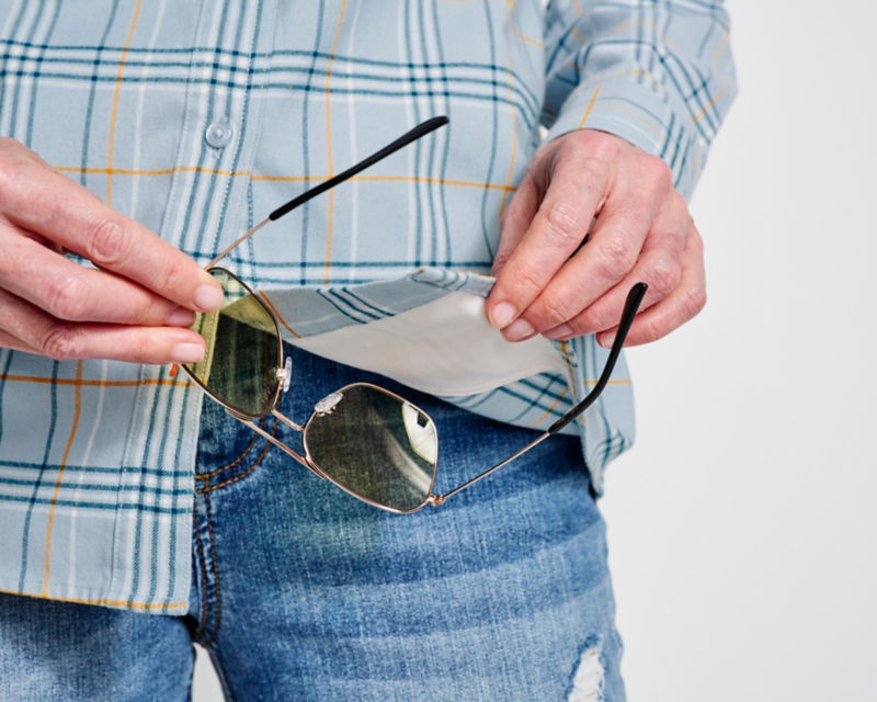 Flat Creek Flannel Work Shirt - BLUE FOG PLAID image number 5