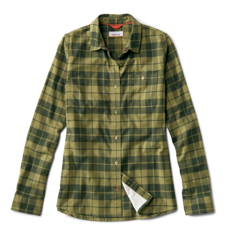 Flat Creek Flannel Work Shirt - LODEN PLAID