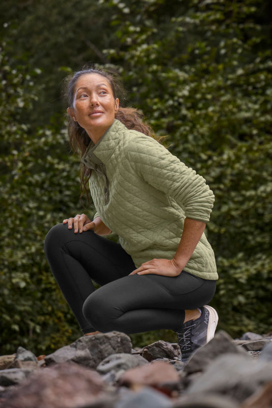 Outdoor Quilted Quarter-Snap Sweatshirt | Orvis