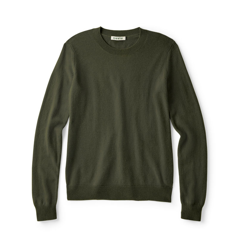 Cashmere Crewneck Sweater - IVY image number 5