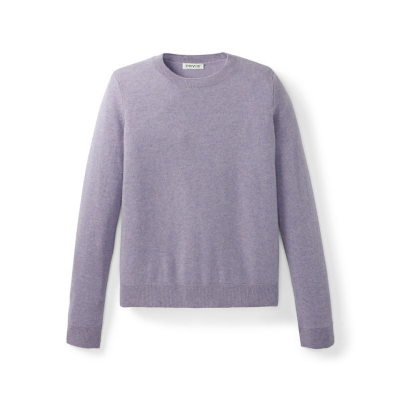 Cashmere Crewneck Sweater - DRIED LAVENDER HEATHER