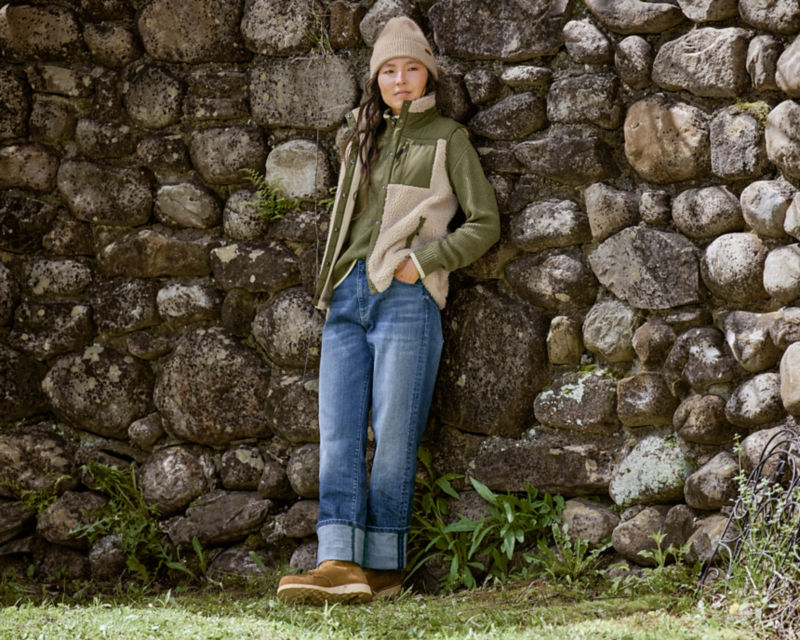 Mad River Sherpa Fleece Snap Vest | Orvis