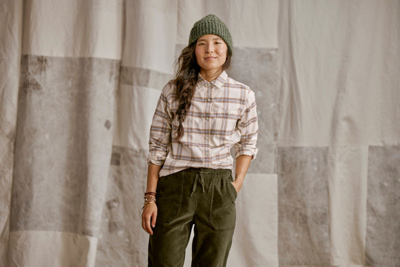 Flat Creek Flannel Work Shirt - SNOW MIX PLAID image number 0