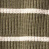 Textured Crewneck Sweater - TARRAGON/ECRU STRIPE