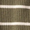Textured Crew Sweater - TARRAGON/ECRU STRIPE