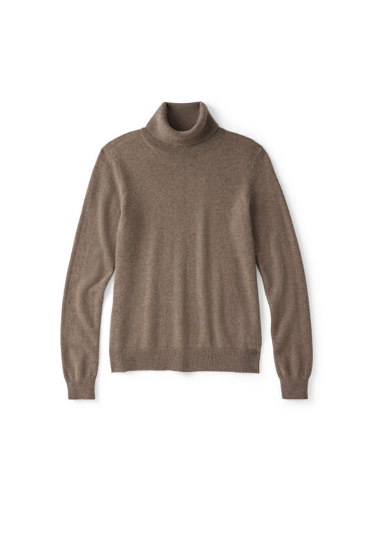 Classic Cashmere Turtleneck - MUSHROOM HEATHER image number 6