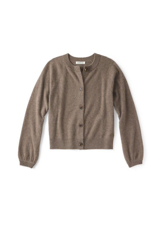 Boiled Cashmere Cardigan - MUSHROOM HEATHER