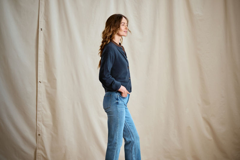 Boiled Cashmere Cardigan - DARK NAVY image number 3