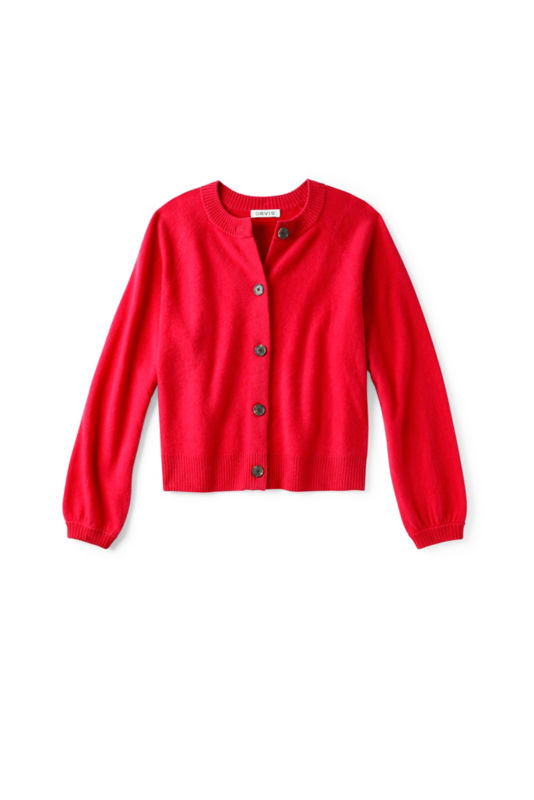 Boiled Cashmere Cardigan - CURRANT image number 6