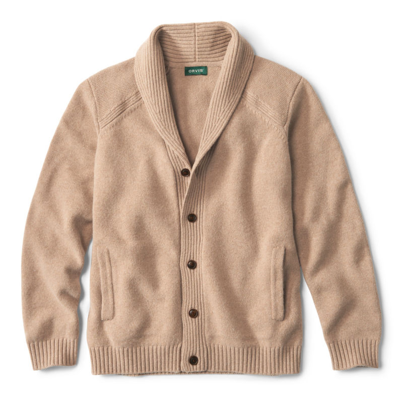 Wool Shawl Cardigan - OATMEAL