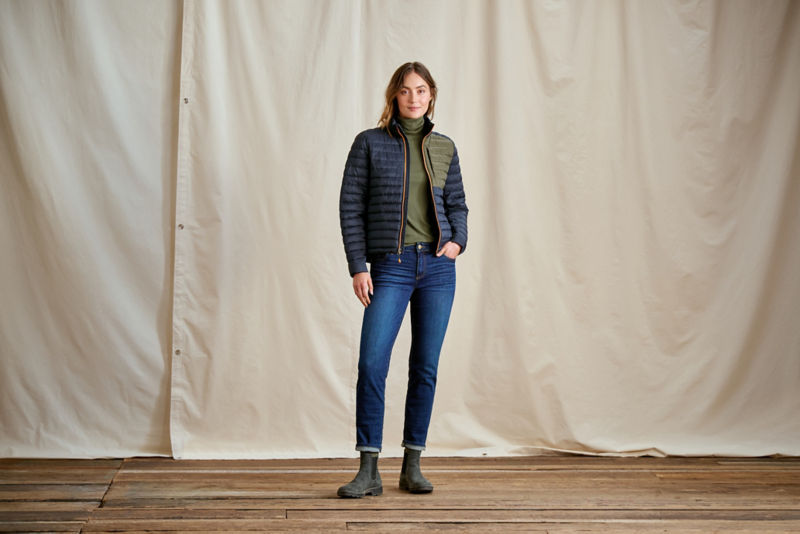 Women&rsquo;s Drift Jacket - TRUE NAVY/TARRAGON/BLAZE image number 3