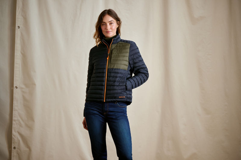 Women&rsquo;s Drift Jacket - TRUE NAVY/TARRAGON/BLAZE